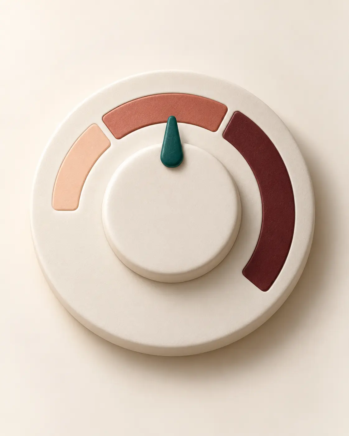 Selector visual con tres niveles de intensidad para identificar el flujo menstrual.
